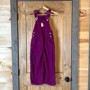 Disney Winnie the Pooh corduroy bib overalls 7-8